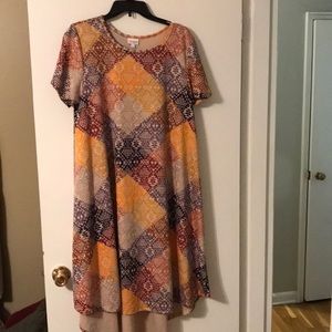 Lularoe Carly Dress Aztec print
